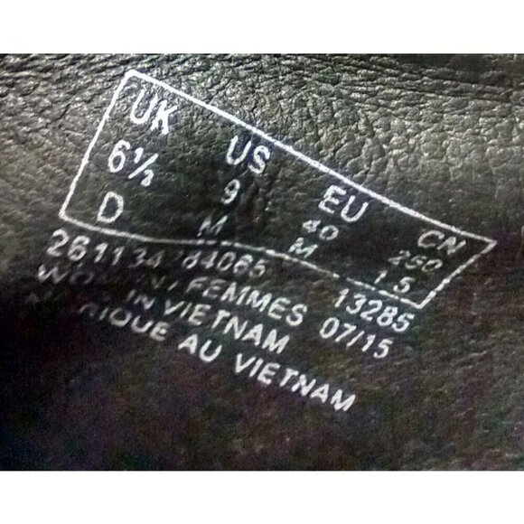 Clarks Wave Walk Shoes Womens Size 9 Black Leather Adjustable Strap Comfort - Picture 10 of 12